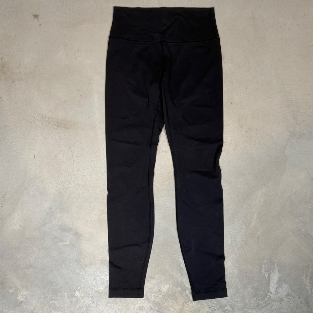 Lululemon Wunder Under High Rise Leggings Black Size 8 Full Length Yoga Pants